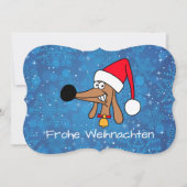 Festive kerstdachshund Dog Feestdagenkaart (Voorkant)
