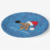 Festive kerstdachshund Dog Papieren Bordje (Gekanteld)