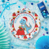 Festive kerstdinosaurus bord (Feest)