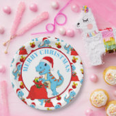 Festive kerstdinosaurus bord (Feest)