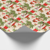 Festive kerstfeest met Oerwoud Cadeaupapier (Hoek)