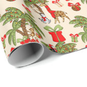 Festive kerstfeest met Oerwoud Cadeaupapier (Rol Hoek)