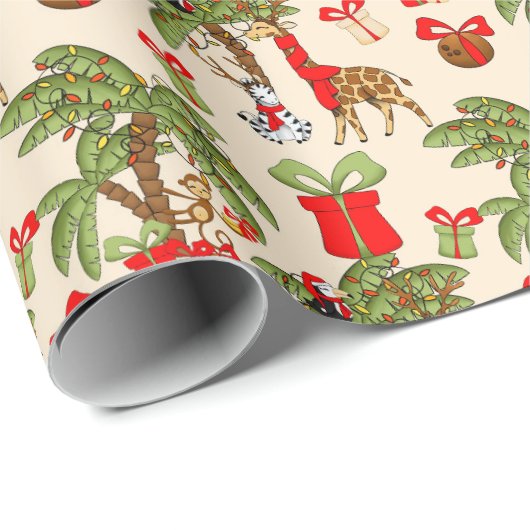 Festive kerstfeest met Oerwoud Cadeaupapier (Rol Hoek)