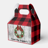 Festive-kerstfeest: naamfeest bedankdoosjes (Achterkant)