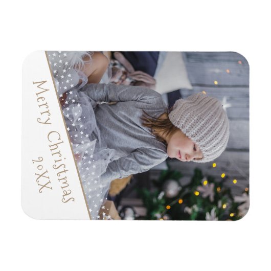 Festive kerstfeestay Keepomwille Foto Magneet (Horizontaal)