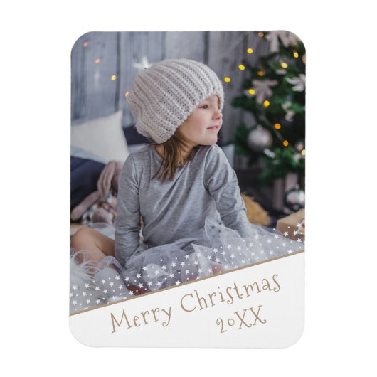 Festive kerstfeestay Keepomwille Foto Magneet (Verticaal)