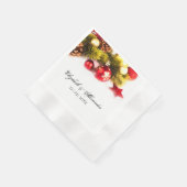 Festive kerstfeestdag bruiloft Cocktail Napkins Servet (Hoek)
