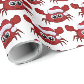 Festive kerstfeestdag krab betonpartij cadeaupapier (Rol Hoek)