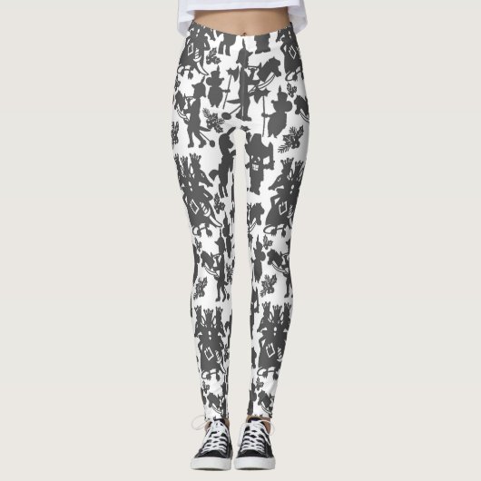 Festive Kerstfeestdag, nutkraak Leggings (Voorkant)