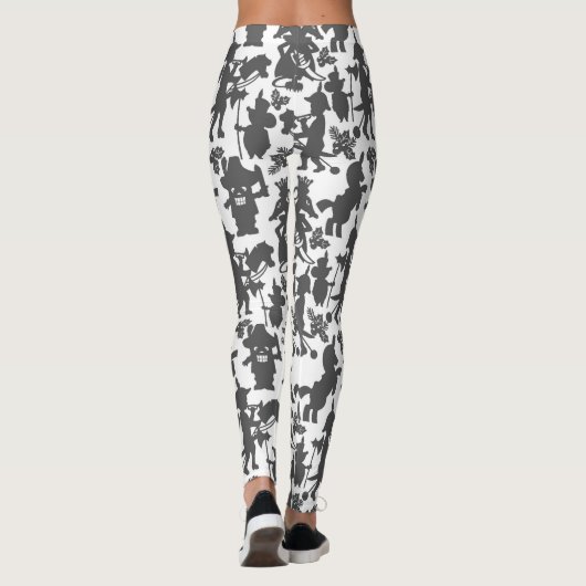 Festive Kerstfeestdag, nutkraak Leggings (Achterkant)