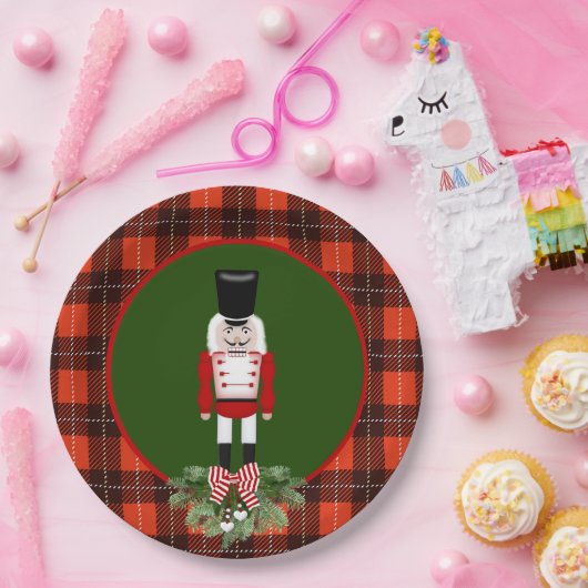 Festive Kerstfeestdag, nutkraak Papieren Bordje (Feest)