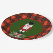 Festive Kerstfeestdag, nutkraak Papieren Bordje (Gekanteld)