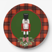 Festive Kerstfeestdag, nutkraak Papieren Bordje (Voorkant)