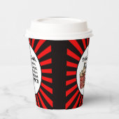 Festive kerstfilms feestdag papieren bekers (Links)