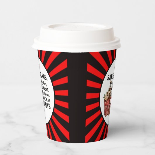 Festive kerstfilms feestdag papieren bekers (Links)