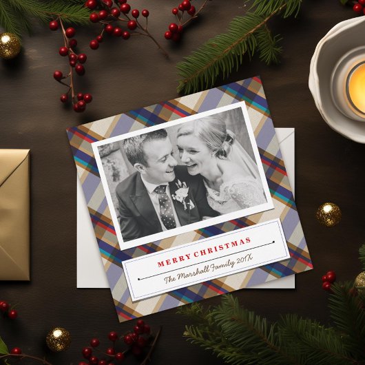 Festive-kerstfoto-kaart Feestdagenkaart