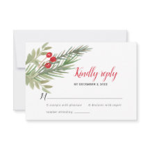 Festive kerstgrenery Wedding