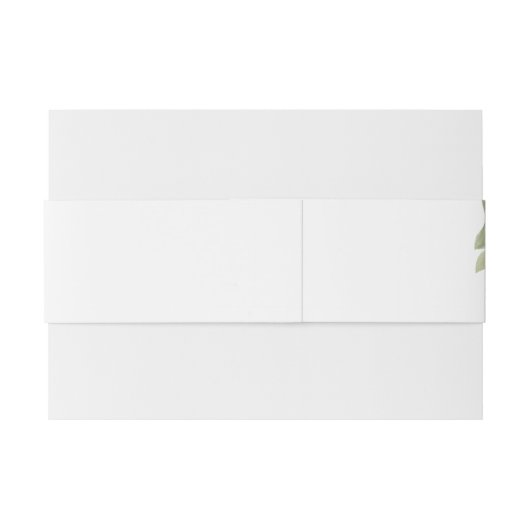 Festive kerstgrenery Wedding Uitnodigingen Wikkel (Achterkant Voorbeeld)