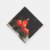 Festive kerstkaarsen servet (Hoek)