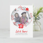 Festive-kerstkaart met wieltjes feestdagenkaart (Staand voorkant)