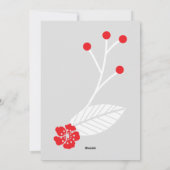 Festive-kerstkaart met wieltjes feestdagenkaart (Achterkant)