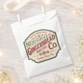 Festive kerstkeukenbroodbakkerij bedankzakje (Geknipt)