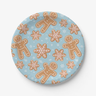 Festive-kerstkeukenontwerp Papieren Bordje