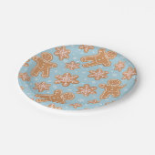 Festive-kerstkeukenontwerp Papieren Bordje (Gekanteld)