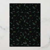 Festive kerstkleven Berries foto Folie Feestdagenkaart (Achterkant)