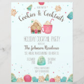 Festive kerstkoekjes Cocktail Party Flyer (Voorkant)