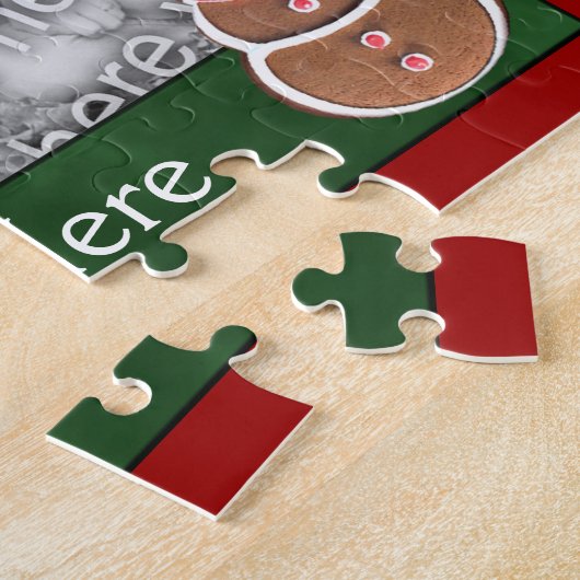 Festive Kerstkoekjes Holiday Je foto Legpuzzel (Zijkant)