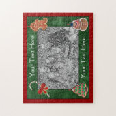 Festive Kerstkoekjes Holiday Je foto Legpuzzel (Verticaal)
