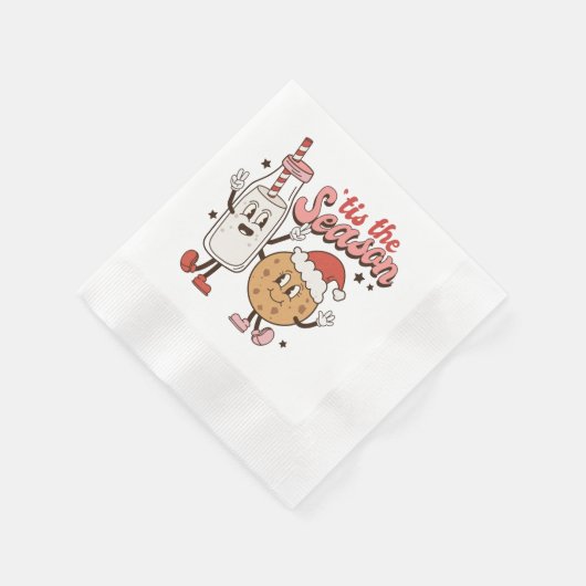 Festive kerstkoekjes servet (Hoek)