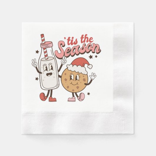 Festive kerstkoekjes servet (Voorkant)