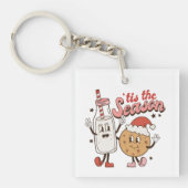 Festive kerstkoekjes sleutelhanger (voorkant)