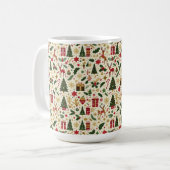 Festive kerstkoffie-Mok Koffiemok (Voorkant links)