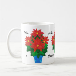 Festive kerstkoffie-Mok, Poinsettias Mok