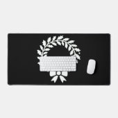Festive kerstkrans Klassiek Bureaumat (Keyboard & Muis)