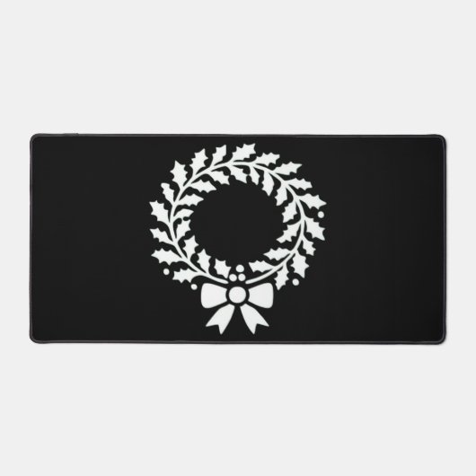 Festive kerstkrans Klassiek Bureaumat (Voorkant)