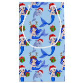 Festive kerstmaid dolphin klein cadeauzakje (Achterkant)