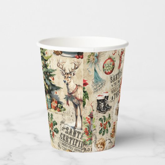Festive  kerstman papieren bekers (Rechts)