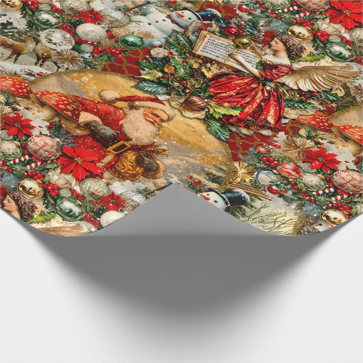 Festive  Kerstmis Cadeaupapier (Hoek)