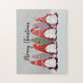 Festive Kerstmis gnome Holiday Jigzaag puzzel (Verticaal)