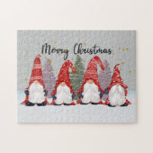 Festive Kerstmis gnome Holiday Jigzaag puzzel Legpuzzel (Horizontaal)