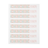 Festive Kerstmis  Holiday-adreslabel (Vel)