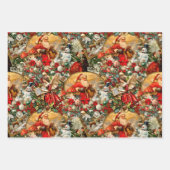 Festive  Kerstmis Inpakpapier Vel (Voorkant 3)