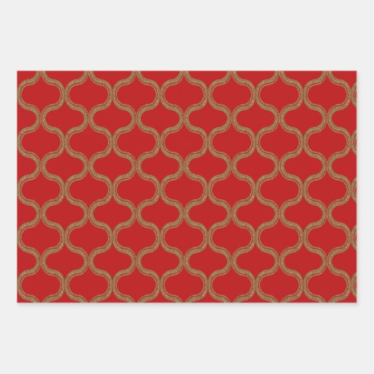 Festive  Kerstmis Inpakpapier Vel (Voorkant 2)