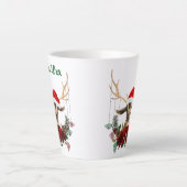 Festive Kerstmis Kind Goat Latte Mok (Voorkant)