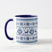 Festive Kerstmis Knit Kijk naar Mok (Links)