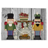 Festive Kerstmis nutcracker Holiday party bag Groot Cadeauzakje (Achterkant)